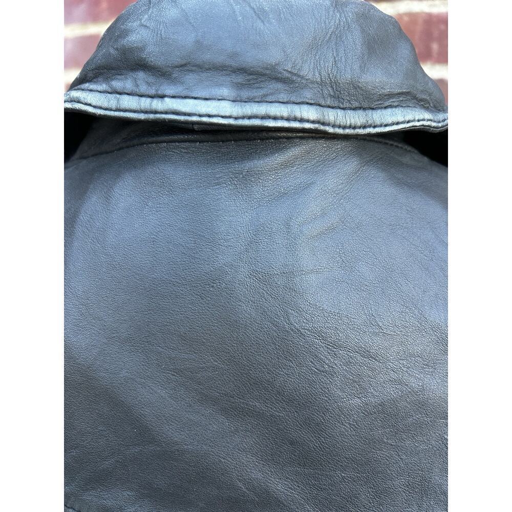 Women's ALL SAINT'S Cargo Biker Jacket Black Distressed Look US Sz 6 - Picture 8 of 10